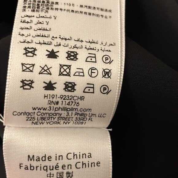 3.1 Phillip Lim Silk Sleeveless Dress Black Retails $750 New - Picture 10 of 11